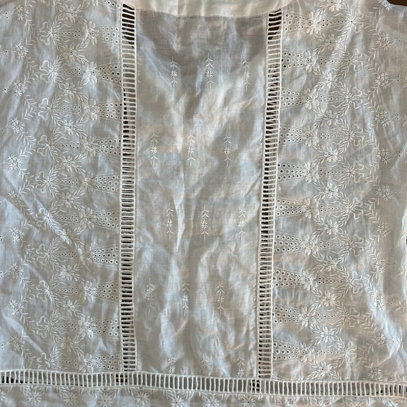 Designer Johnny Was white eyelet blouse - Picture 1 of 7